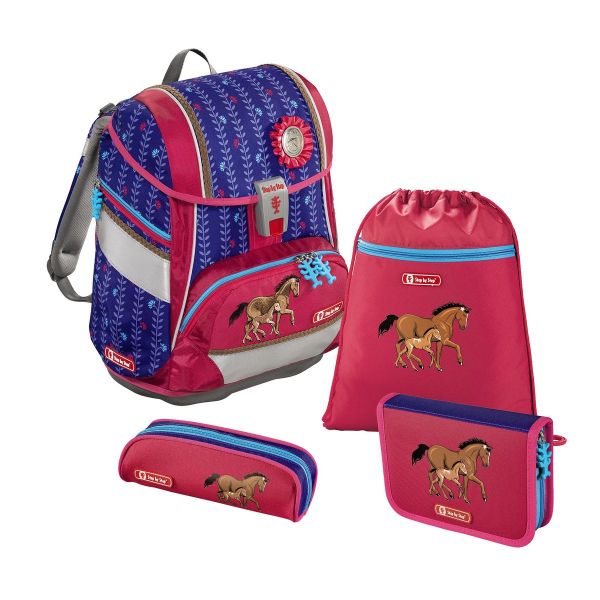 Schulranzen-Set Step by Step 2in1 "Lucky Horses", 4-teili