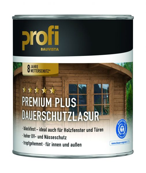 PROFI PremiumPlus Dauerschutzlasur "Weiß", 2,5 L