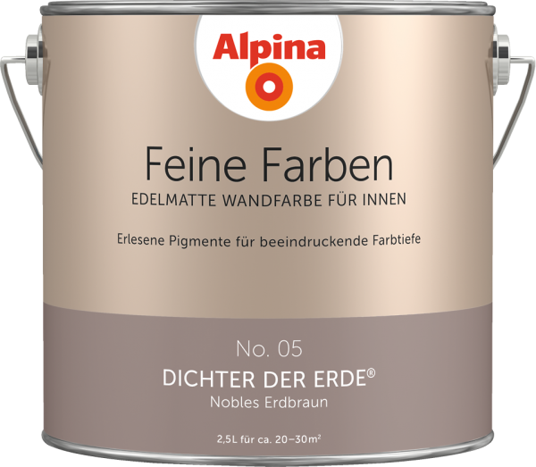 Alpina Feine Farben No. 05 „DICHTER DER ERDE“ - Nobles Erdbraun