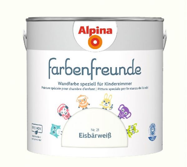 Alpina Farbenfreunde Nr. 21 Eisbärweiß, 2,5 L