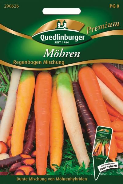 Quedlinburger Saatgut Möhren Regenbogen Mix Samen - 290626