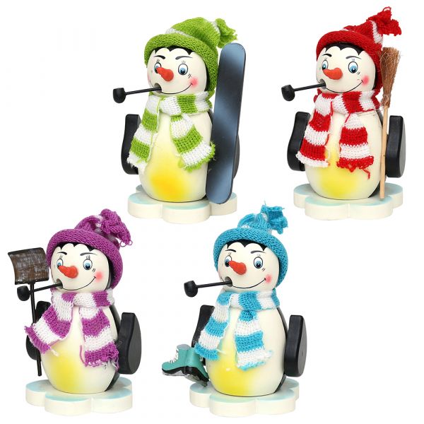 SIGRO Räucherfigur Pinguin auf Eisscholle, 12 cm