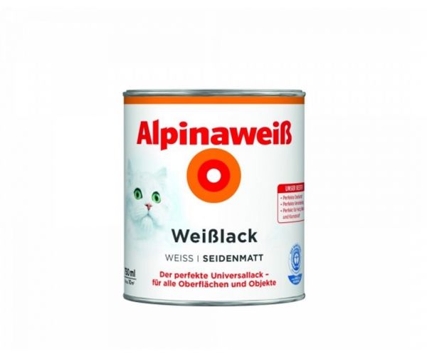 Alpinaweiß Weißlack seidenmatt