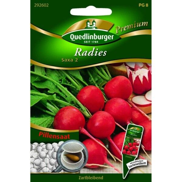 Quedlinburger Saatgut Pille Radies Saxa 2 Samen - 292602