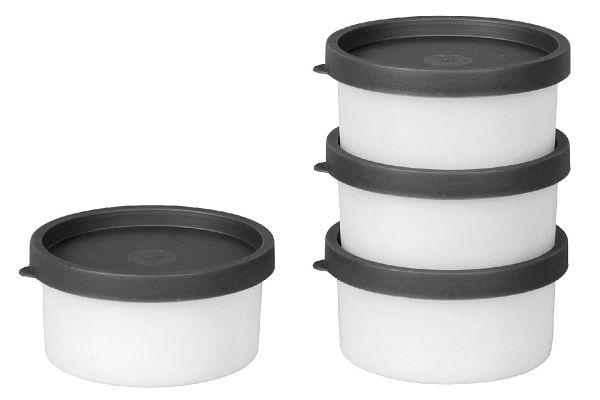 MY Gefrierdose Kunststoff, 0,1 L, Ø 8 cm, 4 Stück
