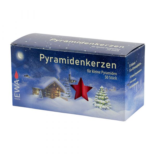 SIGRO 50er Pyramidenkerzen, rot