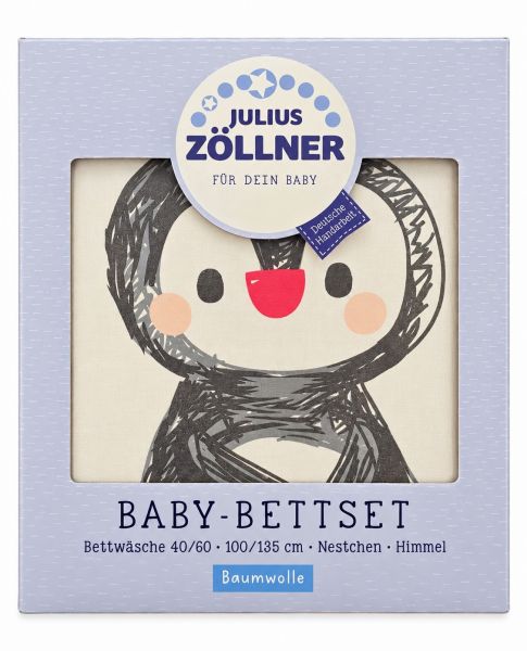 Zöllner Bett - Set mit Himmel, Pinguin