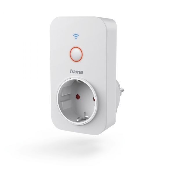 Hama WLAN-Steckdose, für Sprach- und App-Steuerung, zum Nachrüsten, 3.680W, 16A
