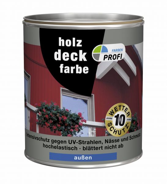 PROFI Holzdeckfarbe "schwedenrot", 750 ml