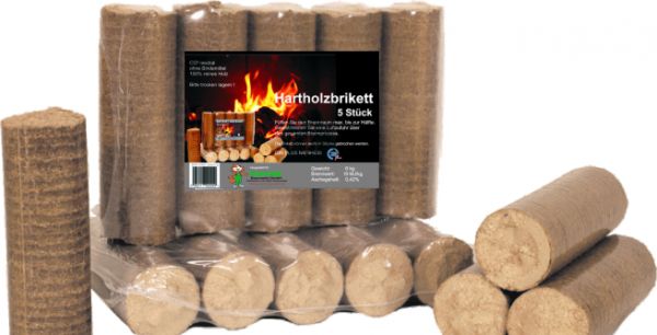 Hartholzbrikett 6 kg Einzelpack