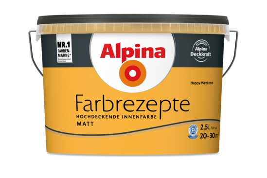 Alpina Farbrezepte "Happy Weekend"