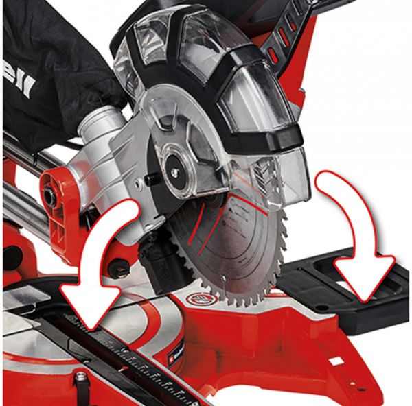 Einhell Kapp-und Gehrungssäge TC-MS 2112 Rot/schwarz, 1.400 Watt