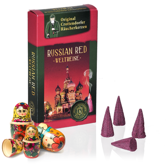 Crottendorfer Räucherkerzen Weltreise "Russian Red"