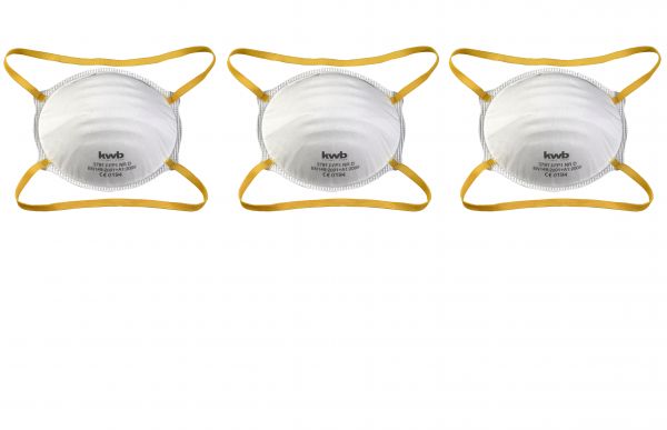 Feinstaub-Masken FF P1, 3er-Pack