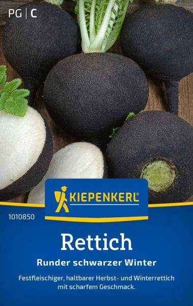 Kiepenkerl Rettichsamen Runder schwarzer Winter