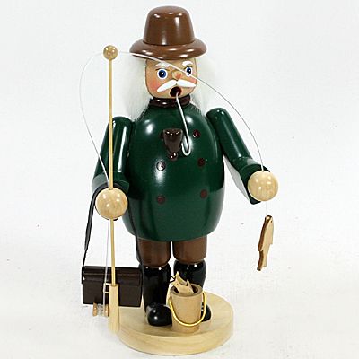 Sigro Holz Räuchermann "Angler"