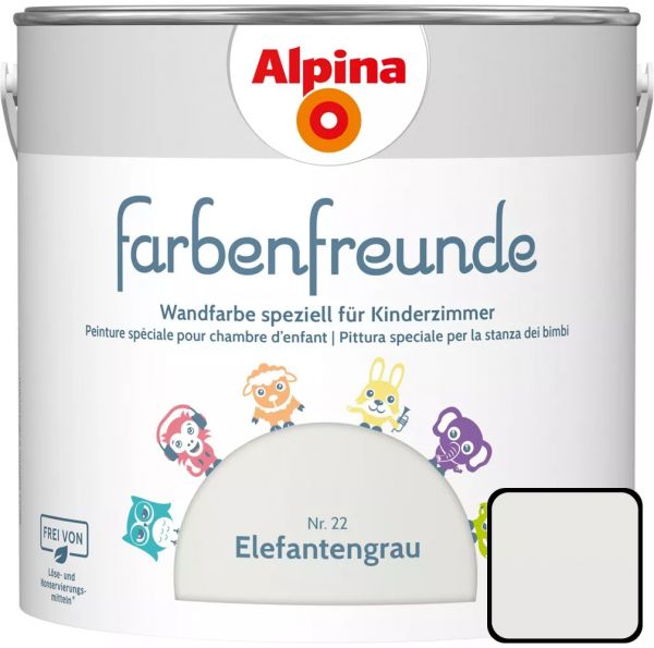 Alpina Farbenfreunde Nr. 22 Elefantengrau, 2,5 L