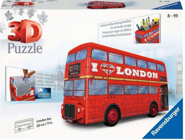 Ravensburger - London Bus, 3D Puzzle