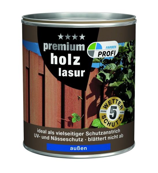 PROFI Premium Holzlasur "Kastanie", 750 ml