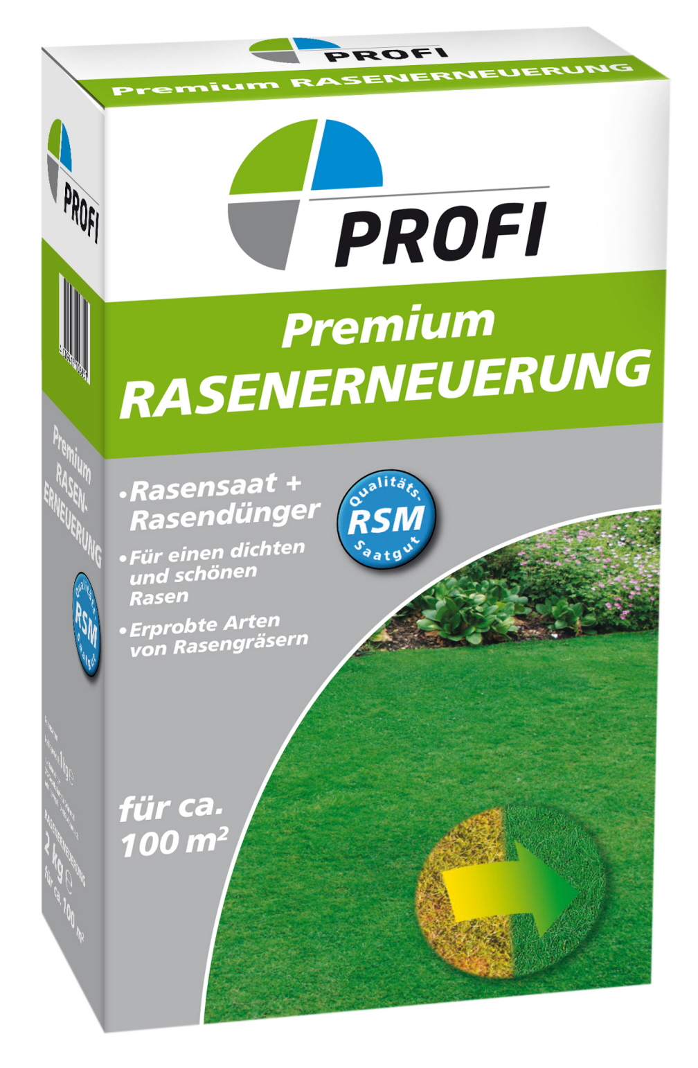PROFI Premium Rasenerneuerung, 2 kg Rasen Saatgut