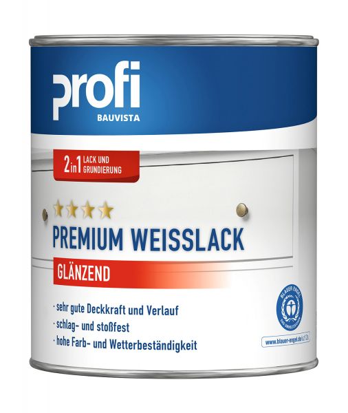 PROFI Acryl Premium Weisslack glänzend