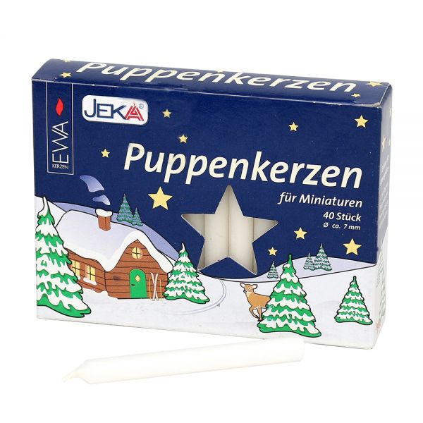 40er Puppenlichte, weiß