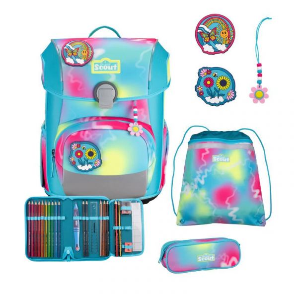 SCOUT NEO SAFETY LIGHT Set 5tlg. - "Happy Rainbow"