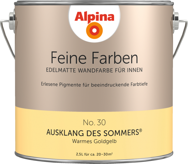 Alpina Feine Farben No. 30 „AUSKLANG DES SOMMERS“ - Warmes Goldgelb