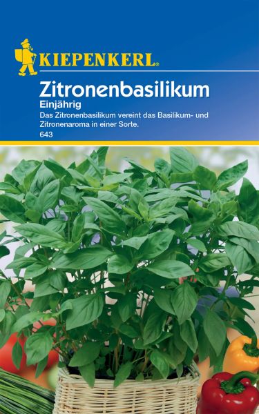 Kiepenkerl Zitronenbasilikum Einjährig