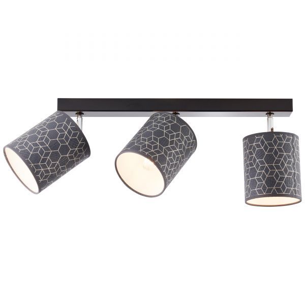 Brilliant Spots Galance Metall/Textil, Schwarz, 40W