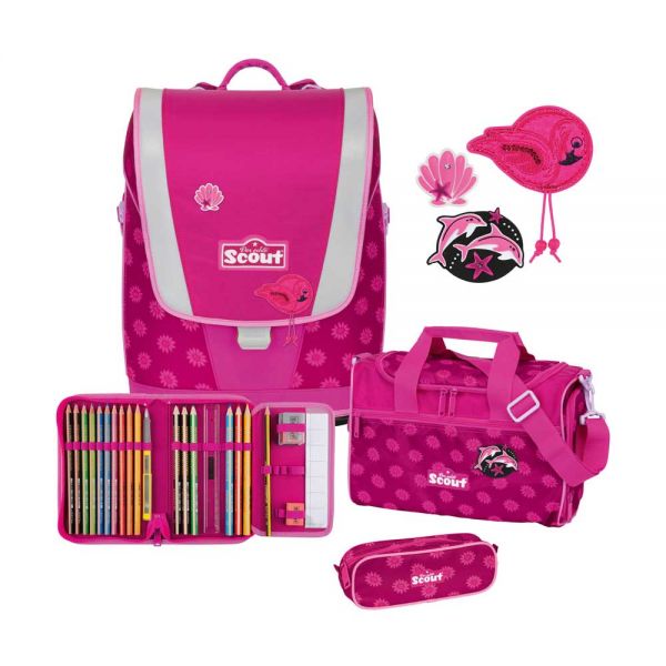 Schulranzen-Set Scout Ultra "Pink Daisy", 4-tlg.