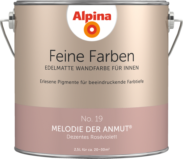 Alpina Feine Farben No. 19 „MELODIE DER ANMUT“ - Dezentes Roséviolett