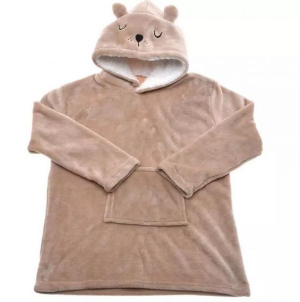 Bataanta - Fleece Sweater Bär, braun