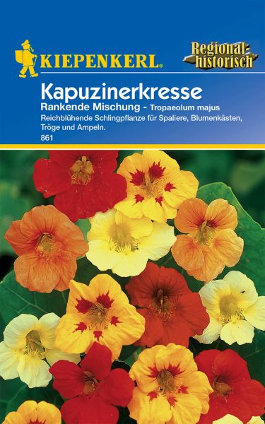 Kiepenkerl Kapuzinerkresse - Rankende Mischung - Tropaeolum majus