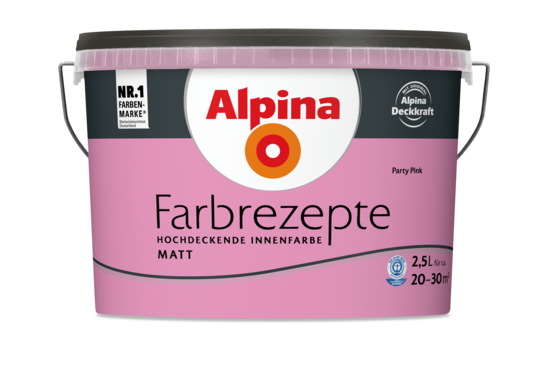 Alpina Farbrezepte "Party Pink"