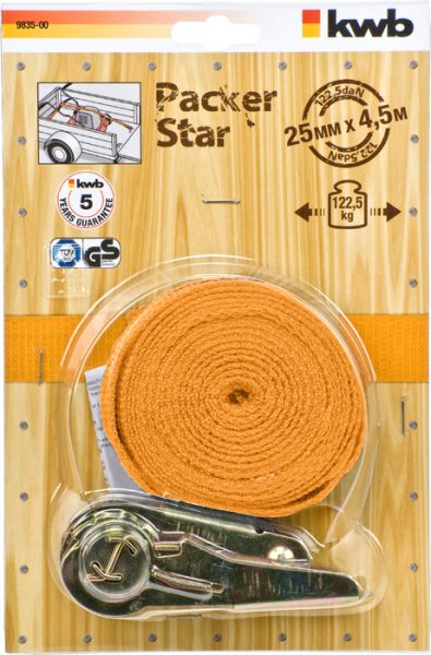Zurrgurt mit Ratsche, L 4,5 m