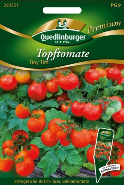 Quedlinburger Saatgut Tomaten Topf Tiny Tim Samen - 290351