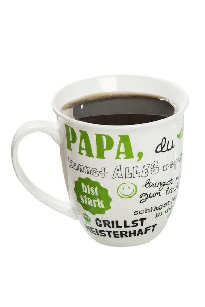 Gilde Porzellan Jumbo Tasse "Papa,du bist der Beste" Kaffeetasse Becher