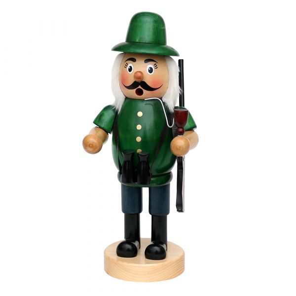 Sigro Holz Räuchermann "Jäger" XXL, grün, 34 cm