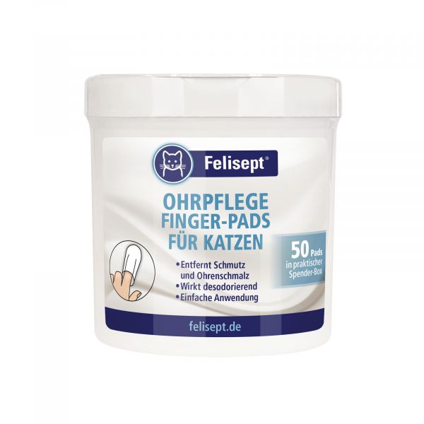 Felisept Ohrpflege Finger-Pads für Katzen, 50 Pads