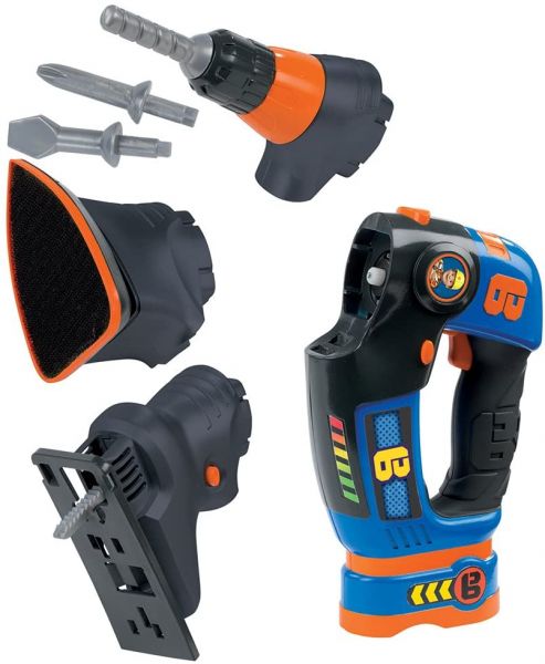 Smoby Bob der Baumeister eVo 3-in1 Werkzeug, 360132