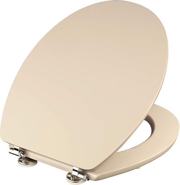 Cornat WC-Sitz "Telo" Schlichter Look in beige Unifarbenes Design Toilettensitz Klodeckel