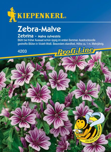 Kiepenkerl Zebra-Malve Zebrina - Malva sylvestris