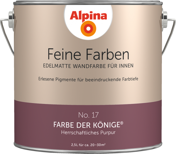 Alpina Feine Farben No. 17 „FARBE DER KÖNIGE“ - Herrschaftliches Purpur