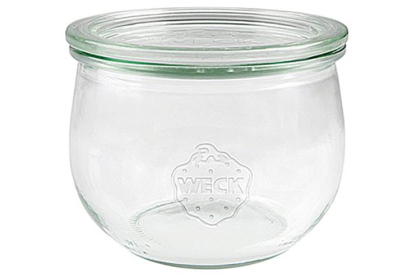 WECK Rundrandglas Tulpe 500 ml mit Deckel