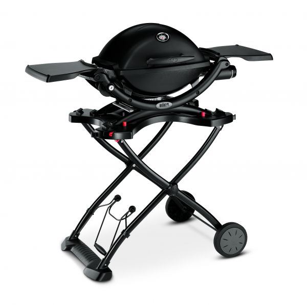 Weber® Q® 1200 Mobil, Black Line mit Rollwagen Standard