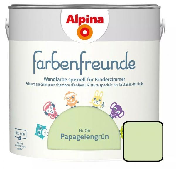 Alpina Farbenfreunde Nr. 06 Papageiengrün, 2,5L