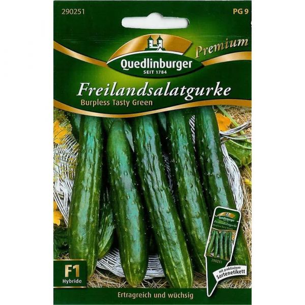 Quedlinburger Saatgut Freilandsalatgurke Burpless Tasty Green Samen - 290251