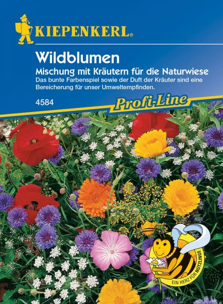 Kiepenkerl Wildblumen Mischung mit Kräutern für die Naturwiese