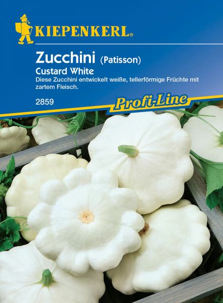 Kiepenkerl Zucchini (Patisson) - Custard White